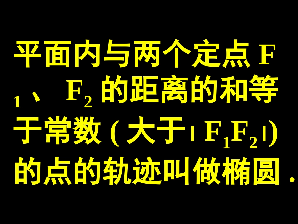 椭圆 高二数学椭圆课件 新课标 高二数学椭圆课件 新课标_第2页