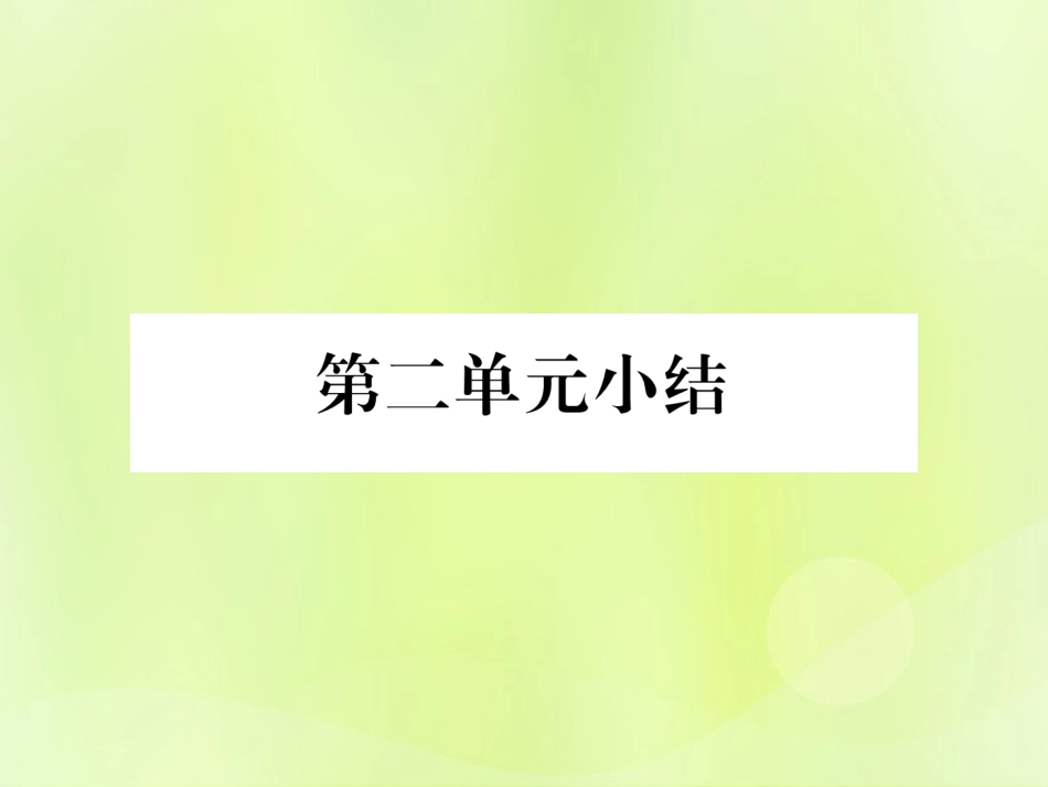 秋七年级历史上册 第2单元 早期国家与社会变革小结作业课件 新人教版 课件_第1页
