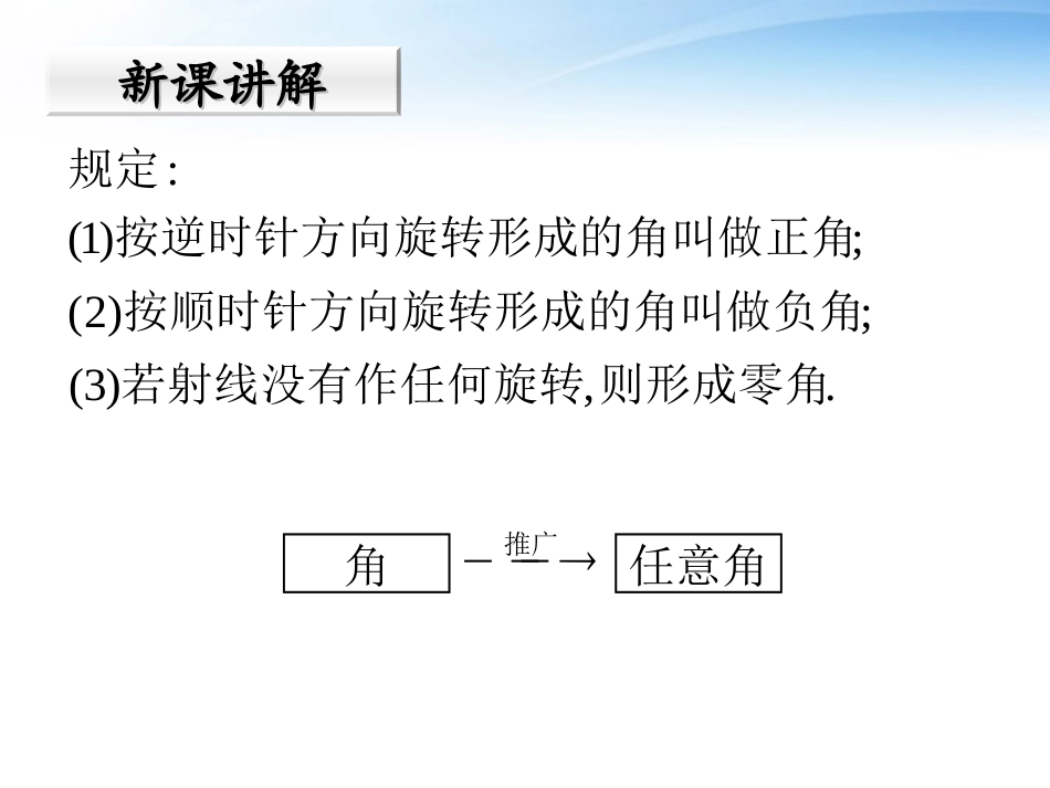 高中数学(任意角)课件1 苏教版必修4 课件_第3页