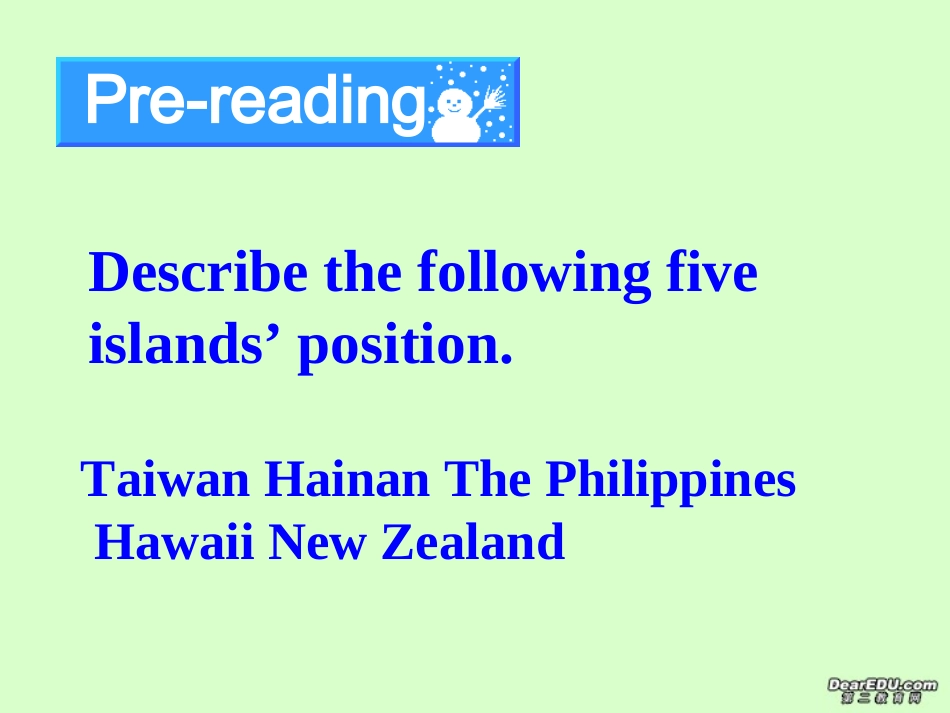 高一英语New Zealand课件 人教版 课件_第3页