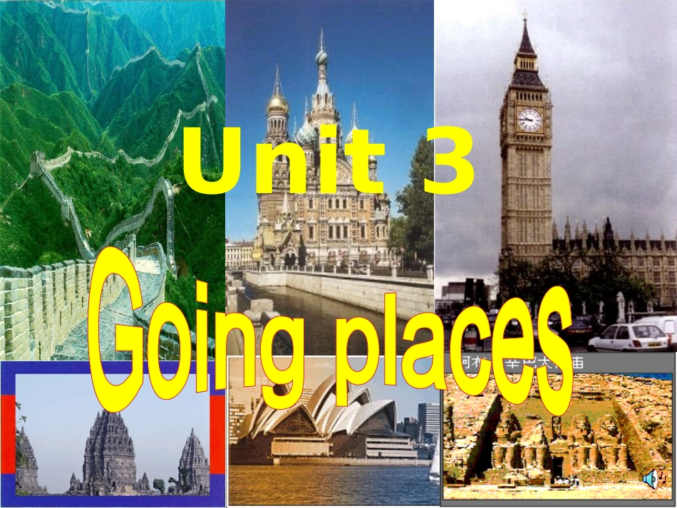 高一英语Unit3 Going places课件 人教版 课件_第1页