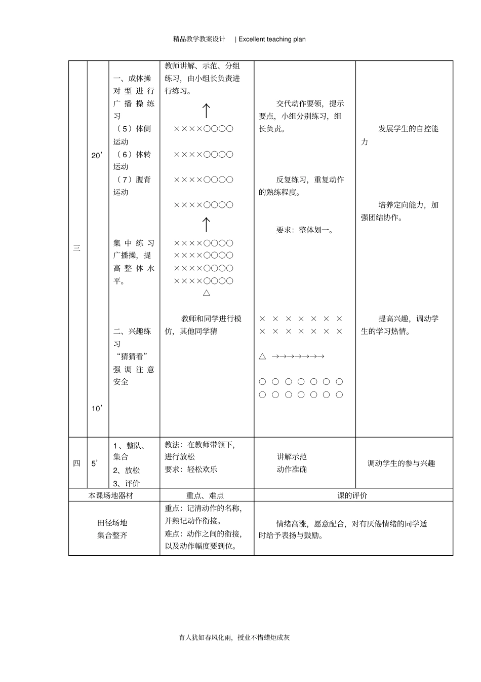 体育与健康教学设计新部编版_第3页