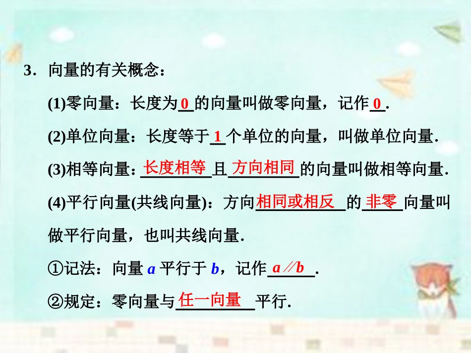 高中数学(第二辑)平面向量的实际背景及基本概念课件_第3页