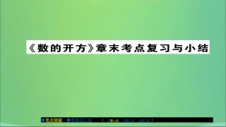 秋八年级数学上册 第十一章 数的开方章节复习与小结课件 (新版)华东师大版 课件