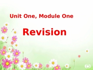 高三英语一轮复习 Module1 Unit1复习课件 牛津版 课件