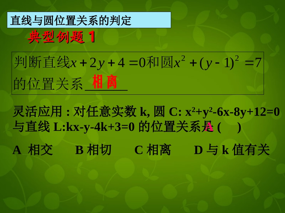 高中数学 423 直线与圆的方程的应用课件2 新人教版必修2 课件_第3页