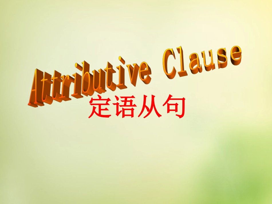 高三英语总复习 定语从句课件(1)新人教版 课件_第2页