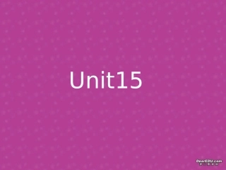 高三英语Unit15语言点讲解课件