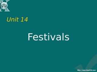 高一英语Unit14 Festivals课件 人教版 课件