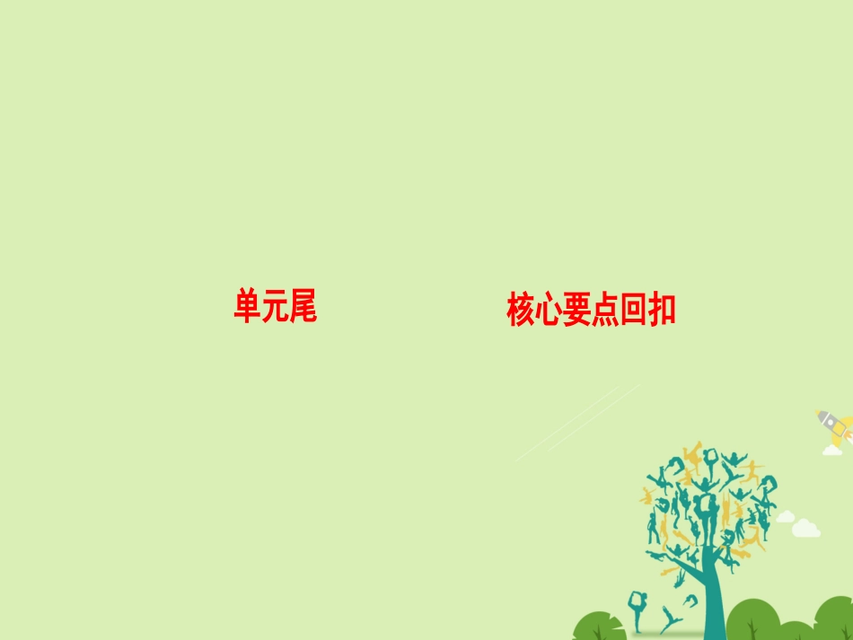 高中英语 Unit 1 Cultural relics单元尾 核心要点回扣课件 新人教版必修2 课件_第1页