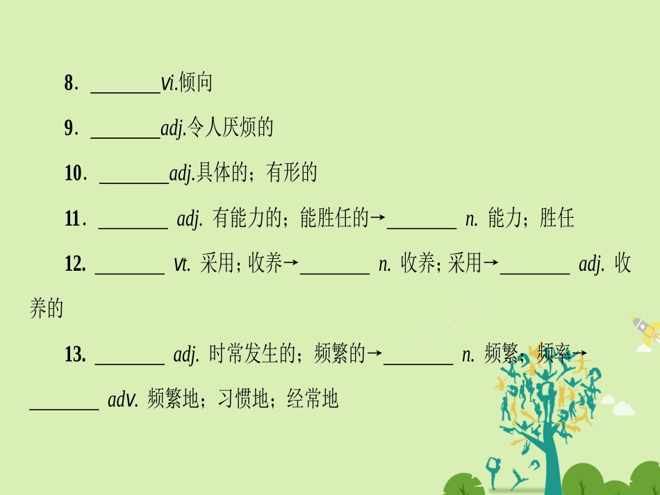 英语 Unit 4 Learning effectively Period Ⅴ 单元复习课课件 新人教版选修10 课件_第3页