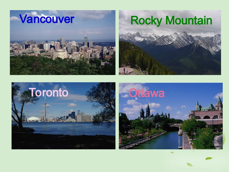 高一英语(Unit5 Canada2)课件 新人教版必修3 课件_第3页