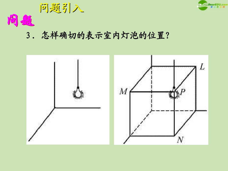 高中数学(空间直角坐标系)课件6 北师大版必修2 课件_第3页