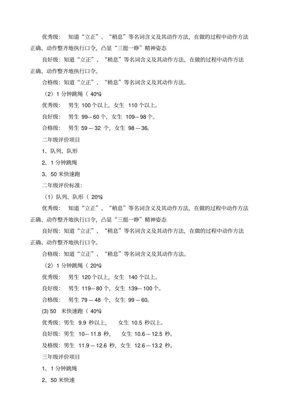 体育学科学业评价方案_第2页