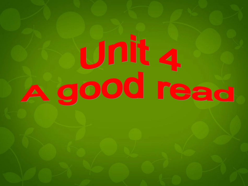 校八年级英语下册 Unit 4 A good read Reading 2课件 (新版)牛津版 课件_第2页