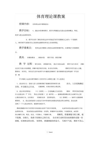 体育意志品质优选