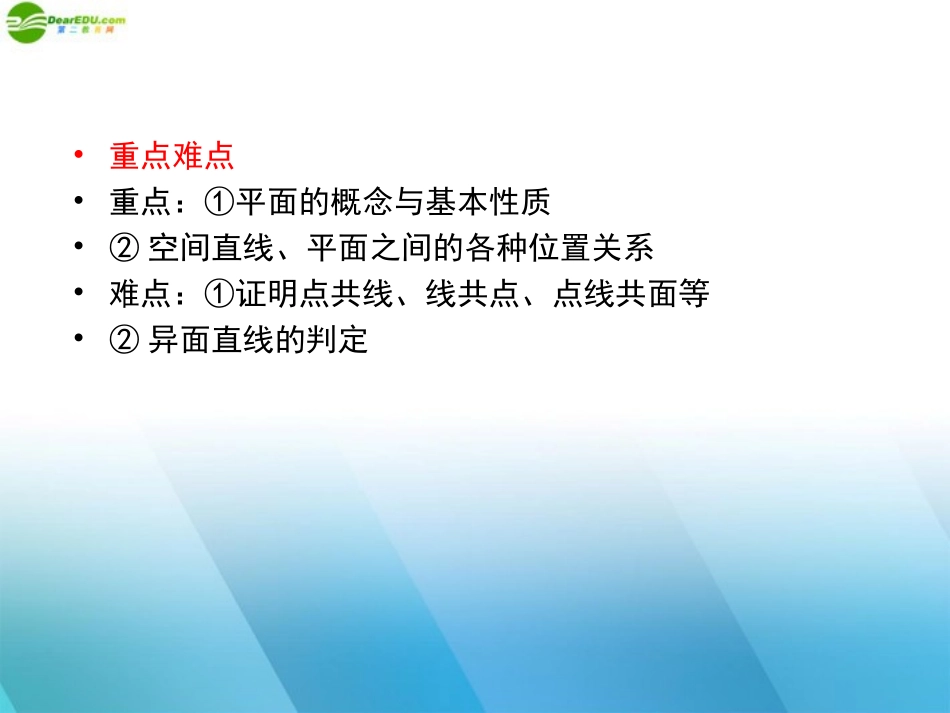 高三数学一轮复习 第九章(立体几何)9-3精品课件_第3页