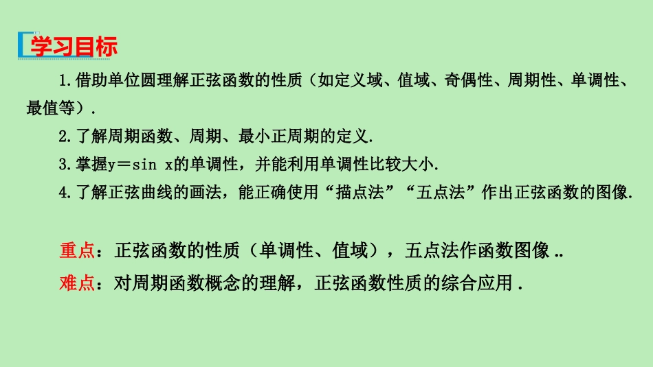 高中数学 第七章 三角函数 731 正弦函数的性质的图像课件 新人教B版必修第三册 课件_第2页