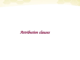 高一英语 定语从句 Grammar Attributive Clause课件 牛津版必修1 课件