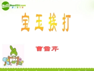 高三语文下册 宝玉挨打课件 人教版第六册 课件