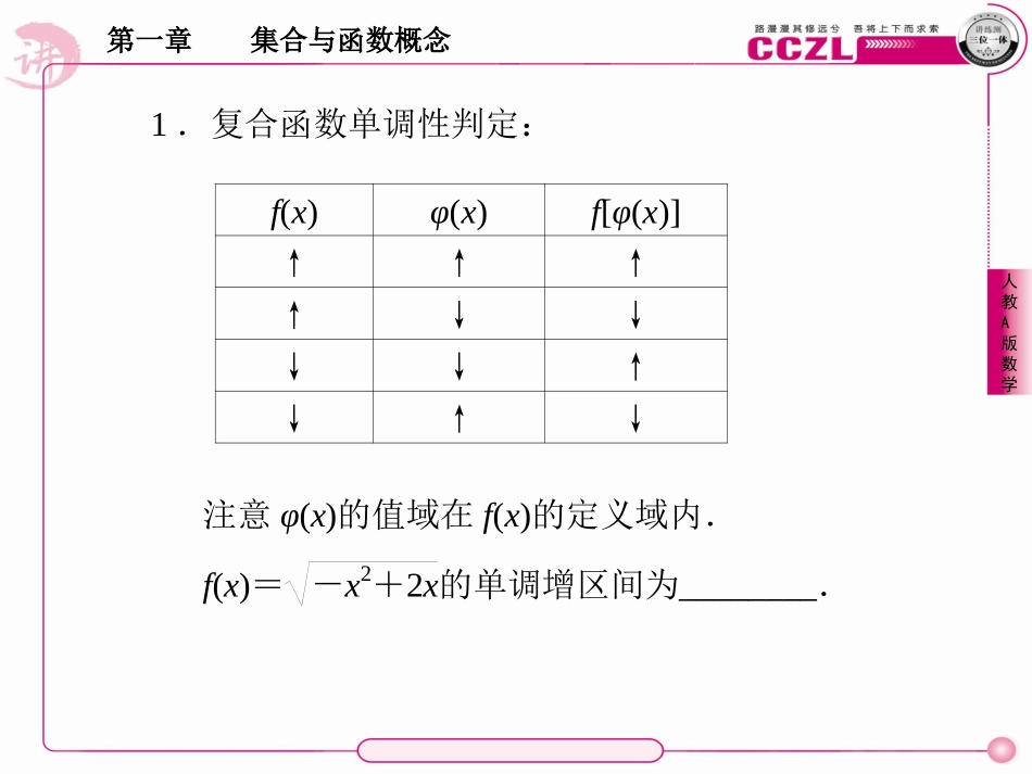 高中数学 第一章  集合与函数概念 函数性质的应用课件 新人教版必修1 课件_第3页