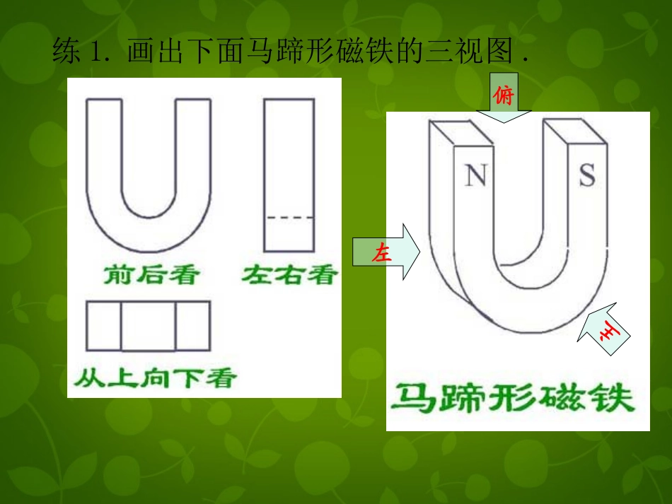 高中数学 12 空间几何体的三视图和直观图课件 新人教版必修2 课件_第1页