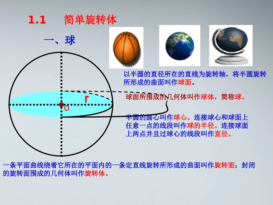 高中数学(简单旋转体)课件2 北师大版必修2 课件_第2页