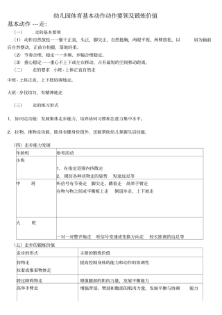 体育活动基本动作