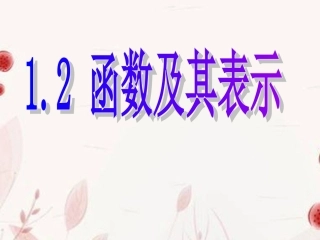 浙江省金华市高一数学 121函数的概念课件