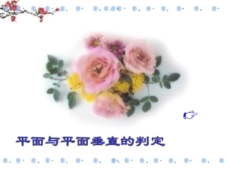 湖南省桃江县高一数学(232面面垂直的判定)课件