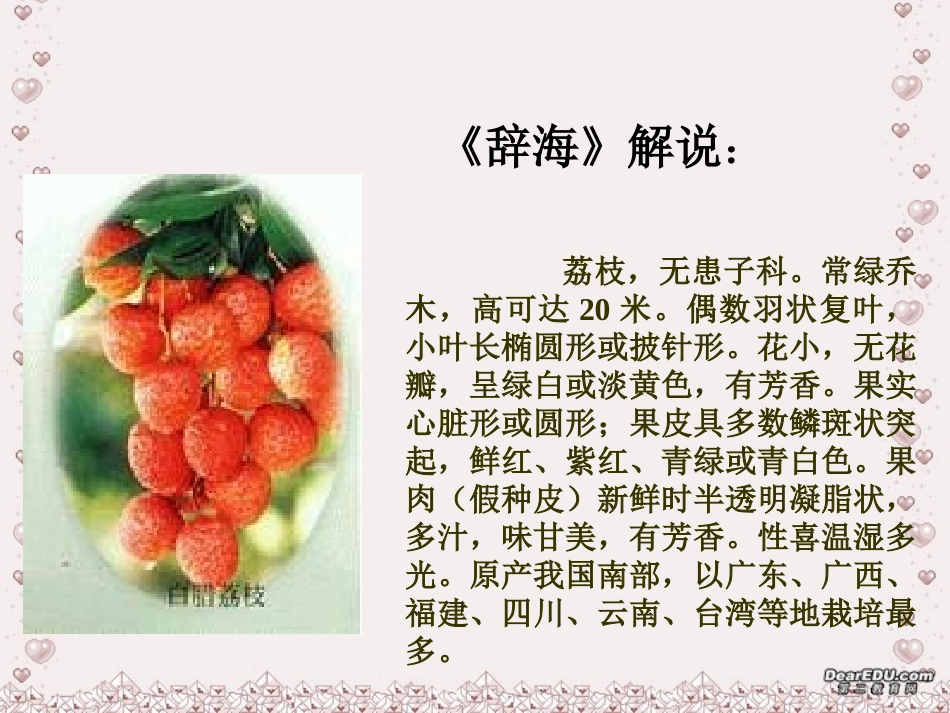 高一语文南州六月荔枝丹课件 人教版 课件_第3页