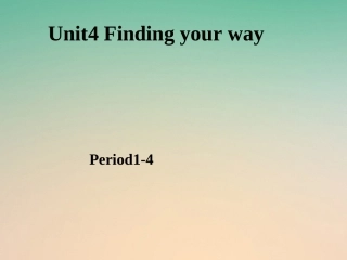 江苏省连云港市东海县七年级英语下册 Unit 4 Finding your way练习1课件 (新版)牛津版 课件