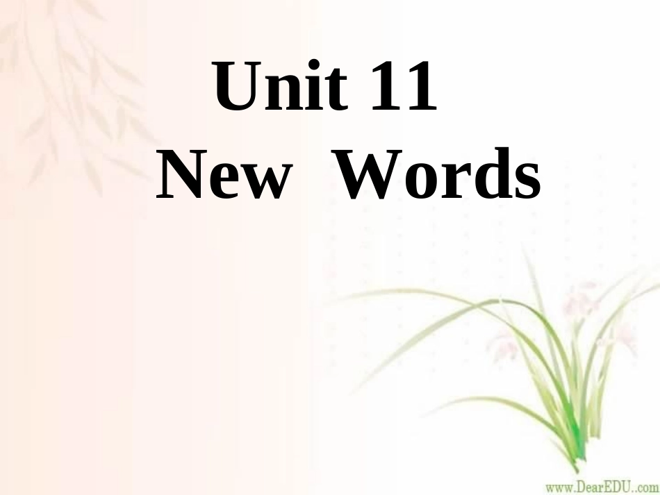 重庆市高二英语Unit11New words课件_第1页