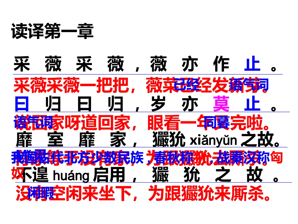 高一语文必修2(采薇) 课件_第2页