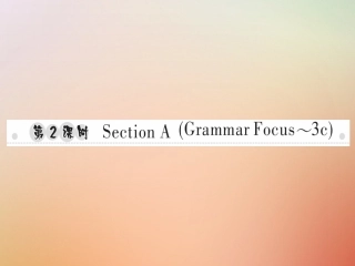 秋八年级英语上册 Unit 6 I m going to study computer science(第2课时)Section A(Grammar Focus 3c)习题课件 (新版)人教新目标版 课件