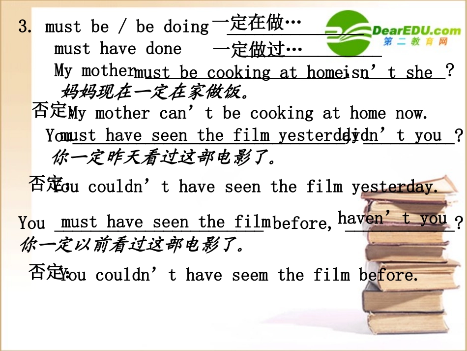 高中英语 M5Unit 1语言点复习课件 牛津版必修5 课件_第3页