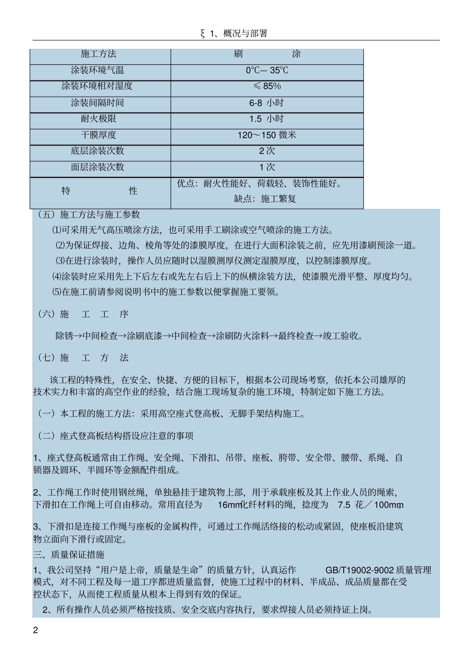 体育馆球形网架防腐防火施工方案_第2页
