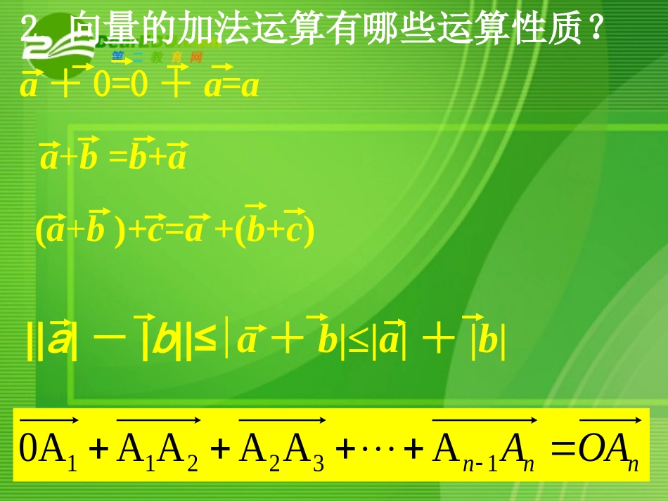 高中数学：213向量的减法课件 新课标人教B版必修4 课件_第3页