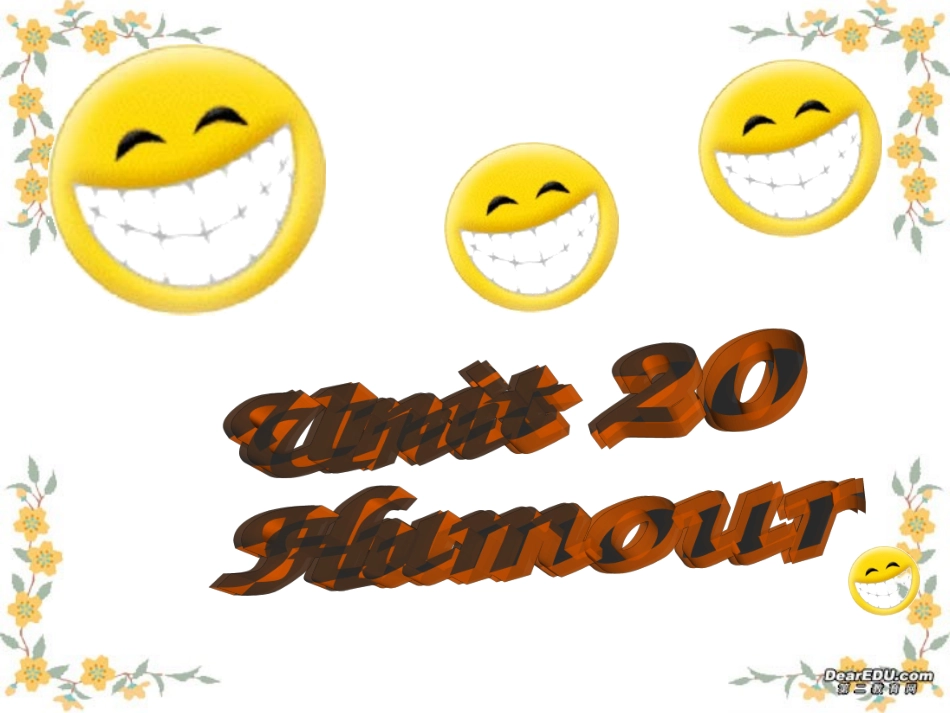 高一英语Unitumour 新课标 人教版 课件_第1页