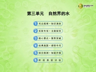 版中考化学 第三单元自然界的水(含中考示例)课件 新人教版 课件