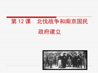 第12课  北伐战争和南京国民政府建立课件 八年级历史上册 第3单元 新民主主义革命的兴起 第12课 北伐战争和南京国民政府建立课件+素材 岳麓版 八年级历史上册 第3单元 新民主主义革命的兴起 第12课 北伐战争和南京国民政府建立课件+素材 岳麓版-2