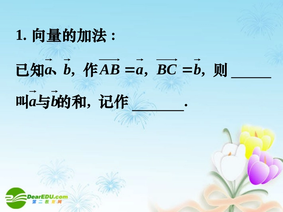 高中数学 223向量数乘运算及其几何意义习题课课件 新人教A版必修4 课件_第2页