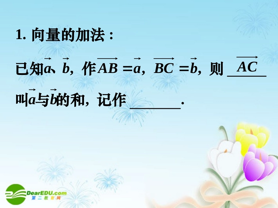 高中数学 223向量数乘运算及其几何意义习题课课件 新人教A版必修4 课件_第3页