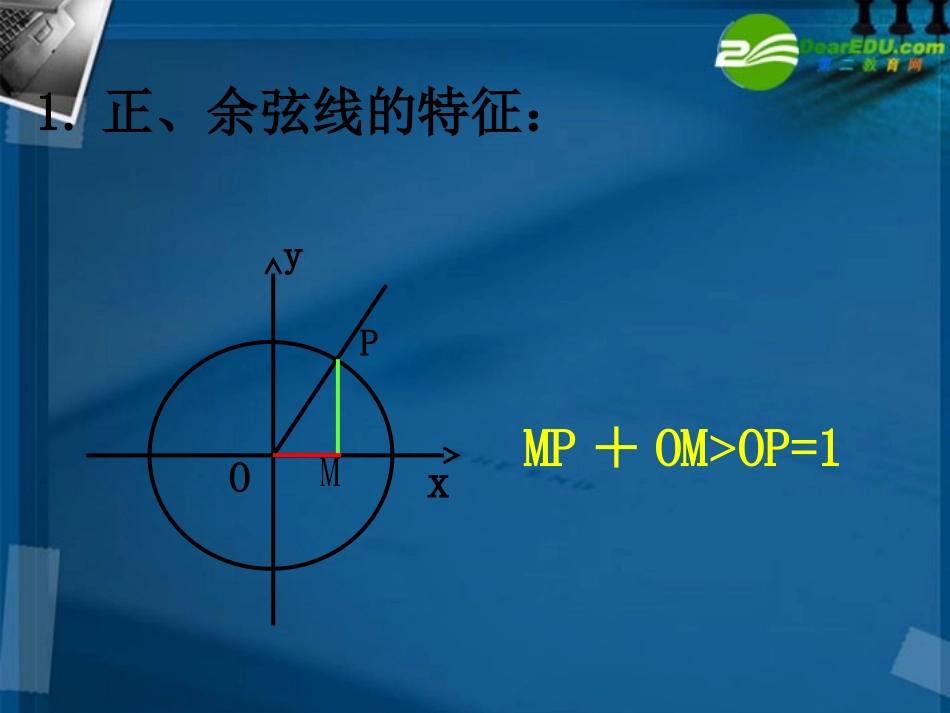 高中数学 121 任意角的三角函数3课件 新人教A版必修4 课件_第2页