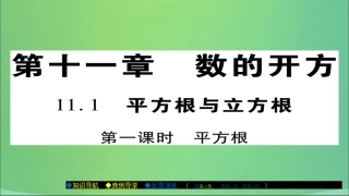 秋八年级数学上册 第十一章 数的开方 11.1 平方根与立方根(第1课时)课件 (新版)华东师大版 课件