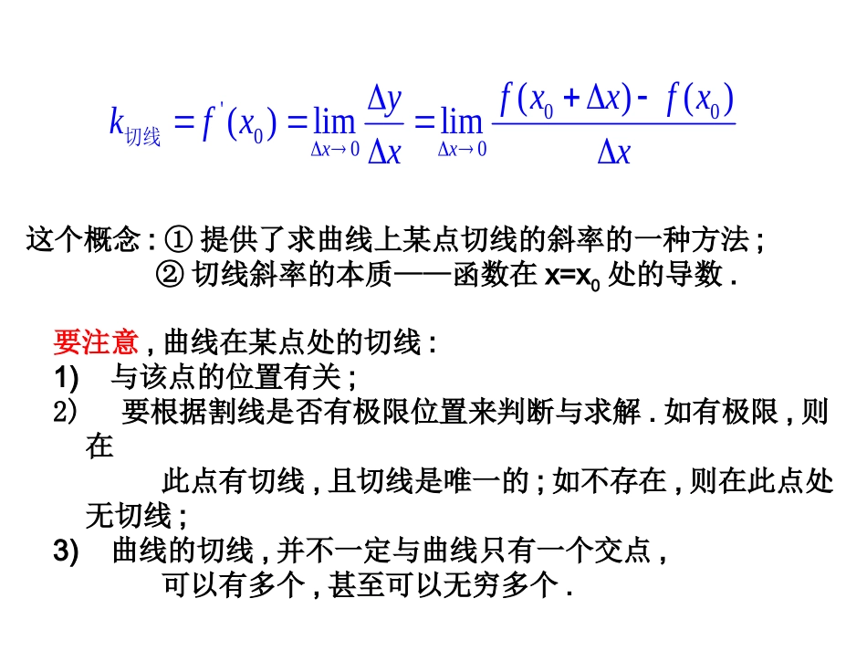 高中数学 113导数的几何意义2课件 新人教A版选修2-2 课件_第3页