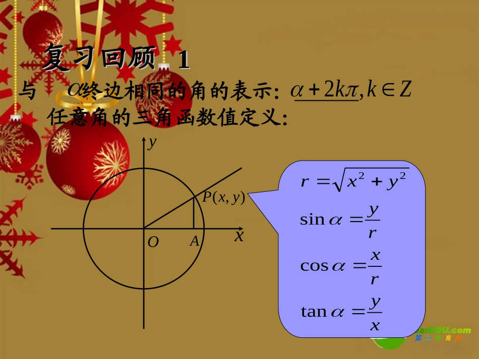高中数学：12(三角函数的诱导公式 2)课件(苏教版必修4) 课件_第2页