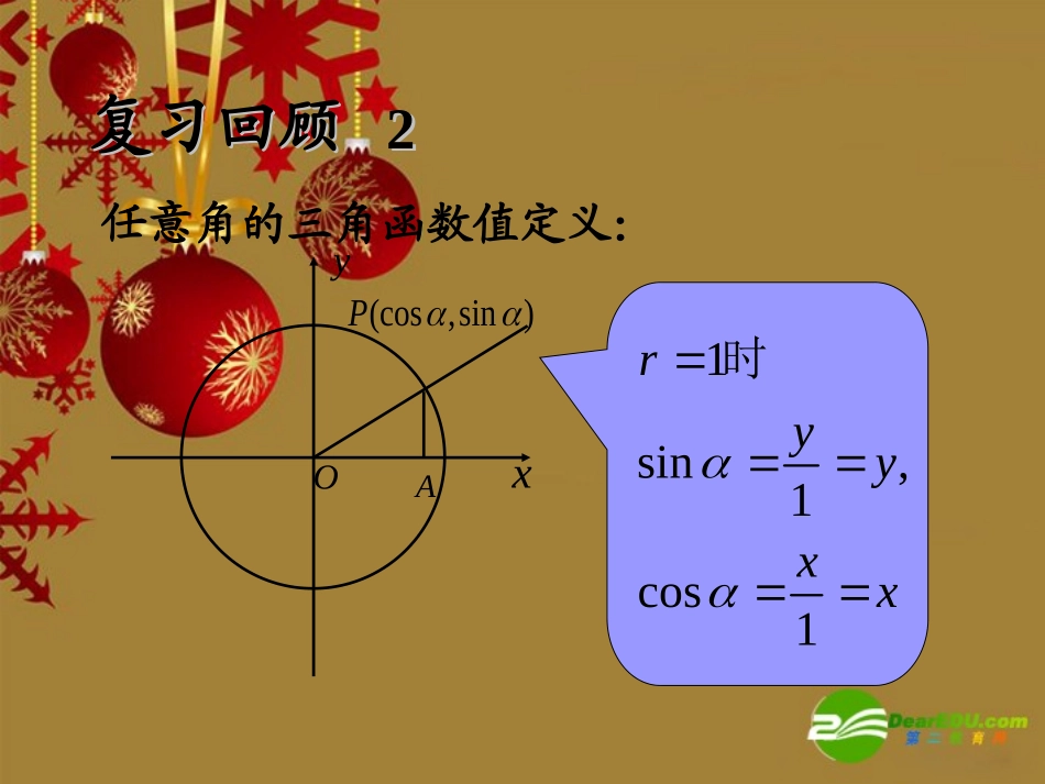 高中数学：12(三角函数的诱导公式 2)课件(苏教版必修4) 课件_第3页