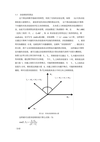 余弦相似性算法