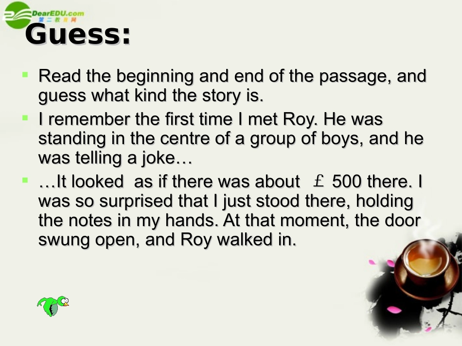 高中英语 Module3(Friendship)introduction,reading and voca课件2 外研版选修6 课件_第3页